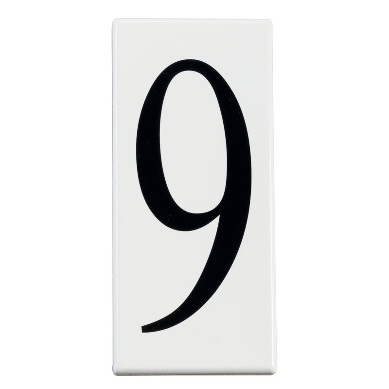 Accessory Number 9 Panel in White Material
