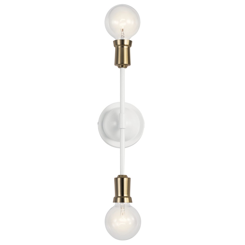 Armstrong Two Light Wall Sconce in White