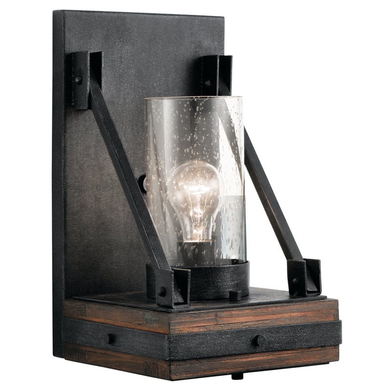 Colerne One Light Wall Sconce in Auburn Stained Finish