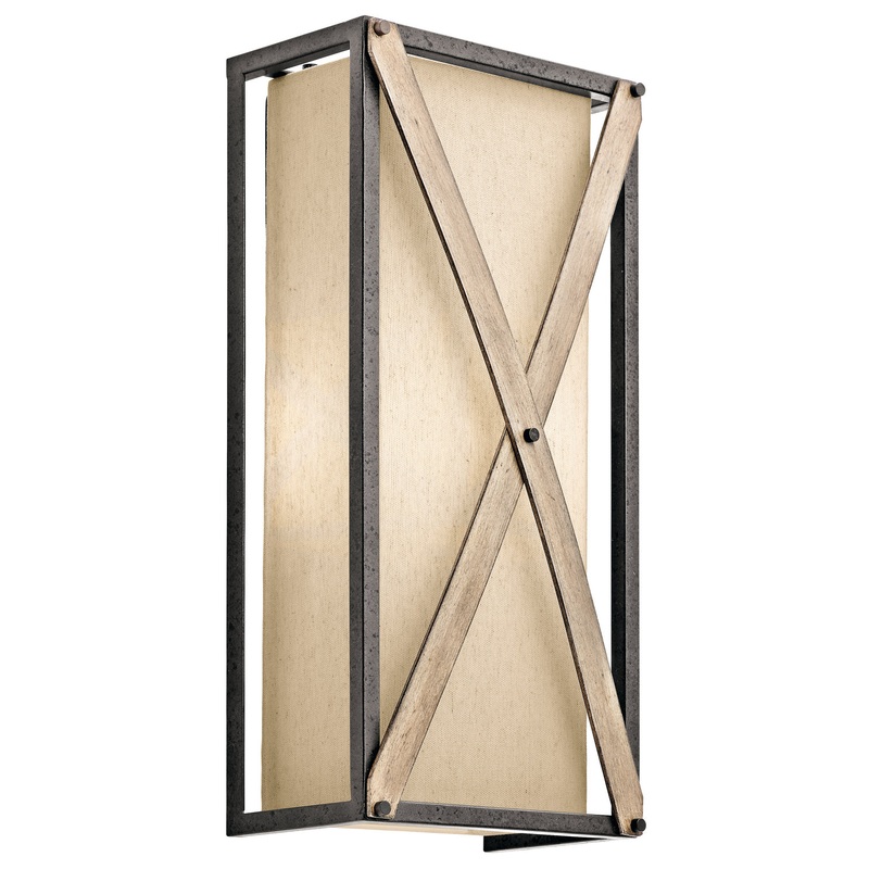 Cahoon Two Light Wall Sconce in Anvil Iron