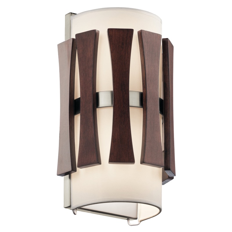 Cirus Two Light Wall Sconce in Auburn Stained Finish
