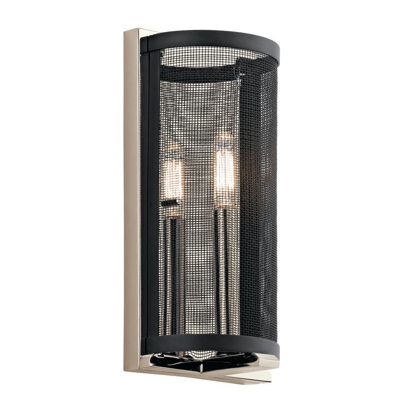 Titus One Light Wall Sconce in Polished Nickel