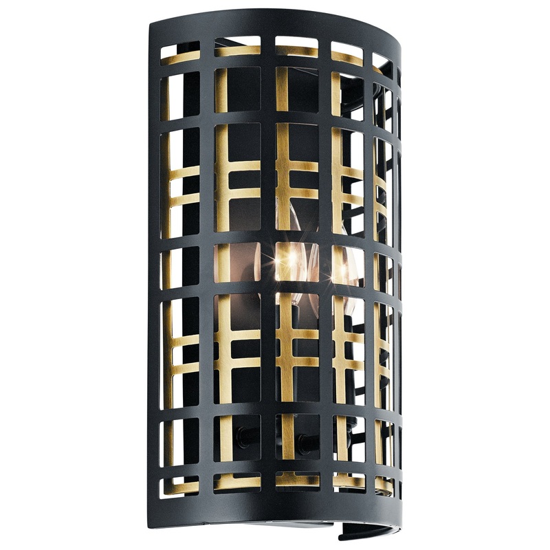 Aldergate Two Light Wall Sconce in Black