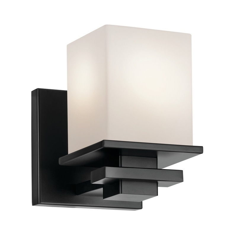 Tully One Light Wall Sconce in Black