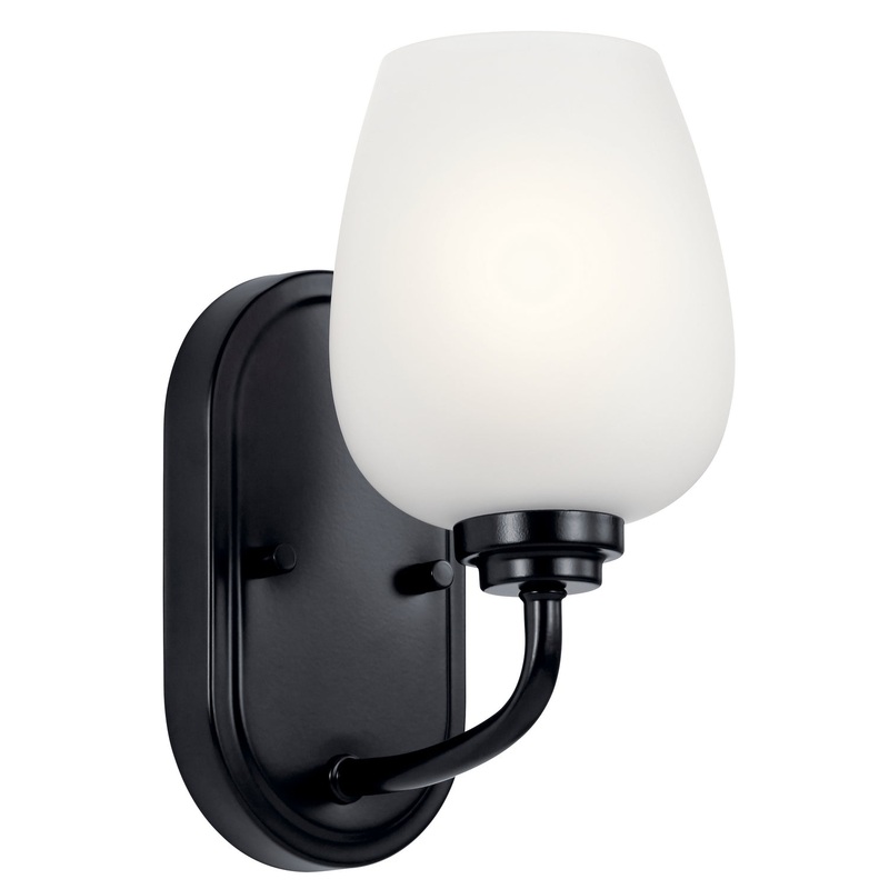 Valserrano One Light Wall Sconce in Black