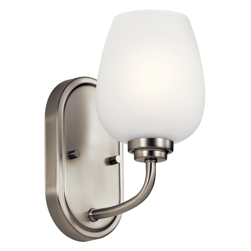 Valserrano One Light Wall Sconce in Brushed Nickel