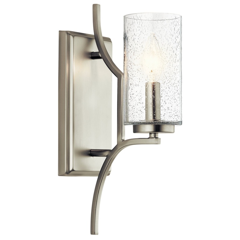 Vara One Light Wall Sconce in Brushed Nickel