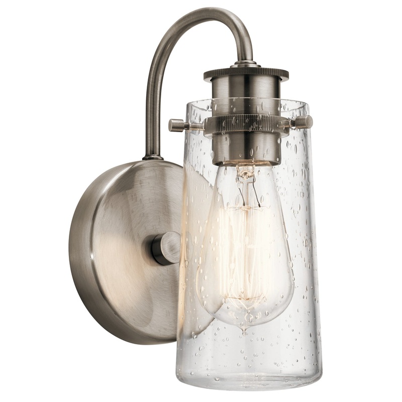 Braelyn One Light Wall Sconce in Classic Pewter