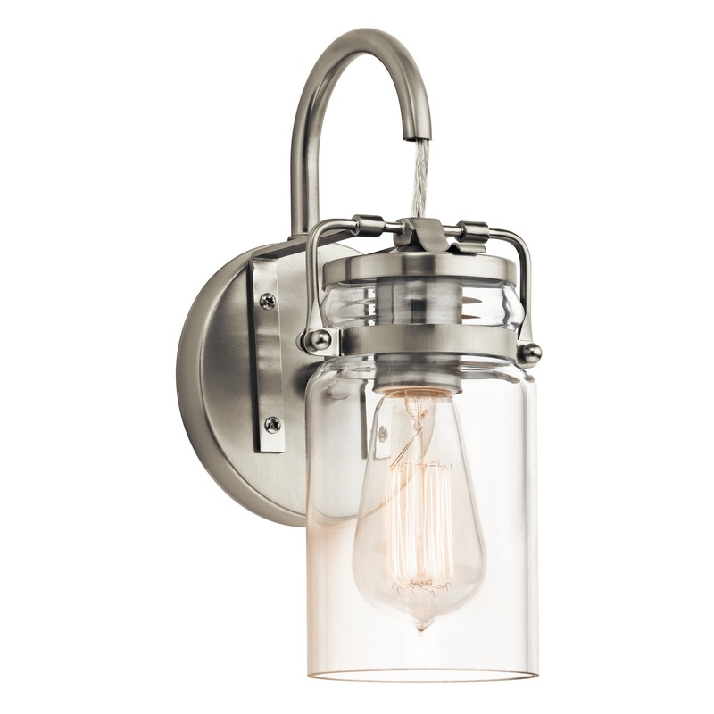 Brinley One Light Wall Sconce in Brushed Nickel