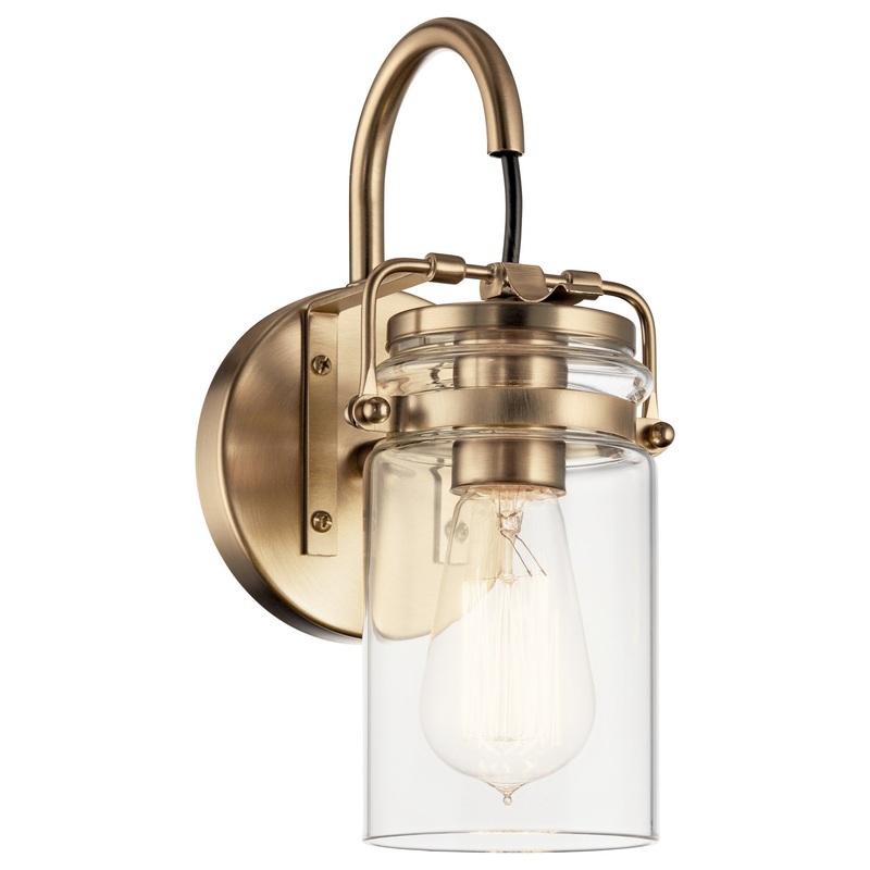 Brinley One Light Wall Sconce in Champagne Bronze
