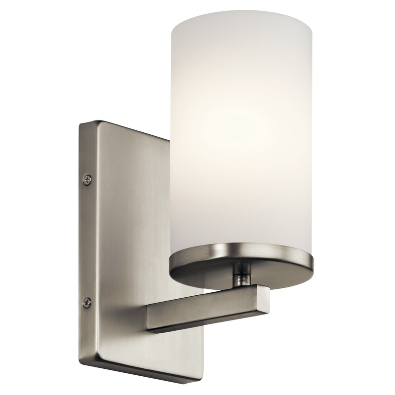 Crosby One Light Wall Sconce in Brushed Nickel