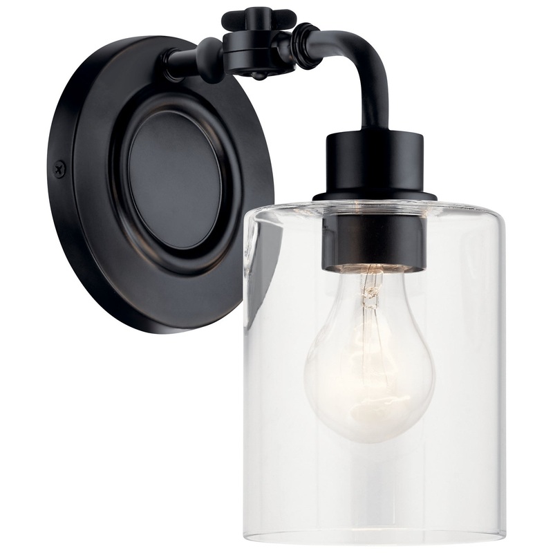 Gunnison One Light Wall Sconce in Black
