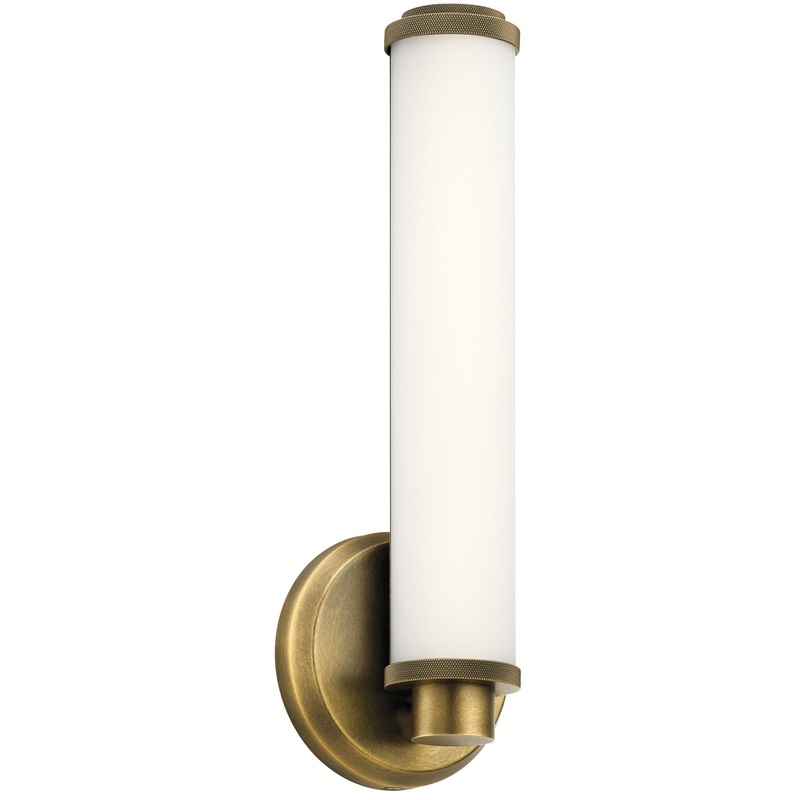 Indeco LED Wall Sconce in Natural Brass