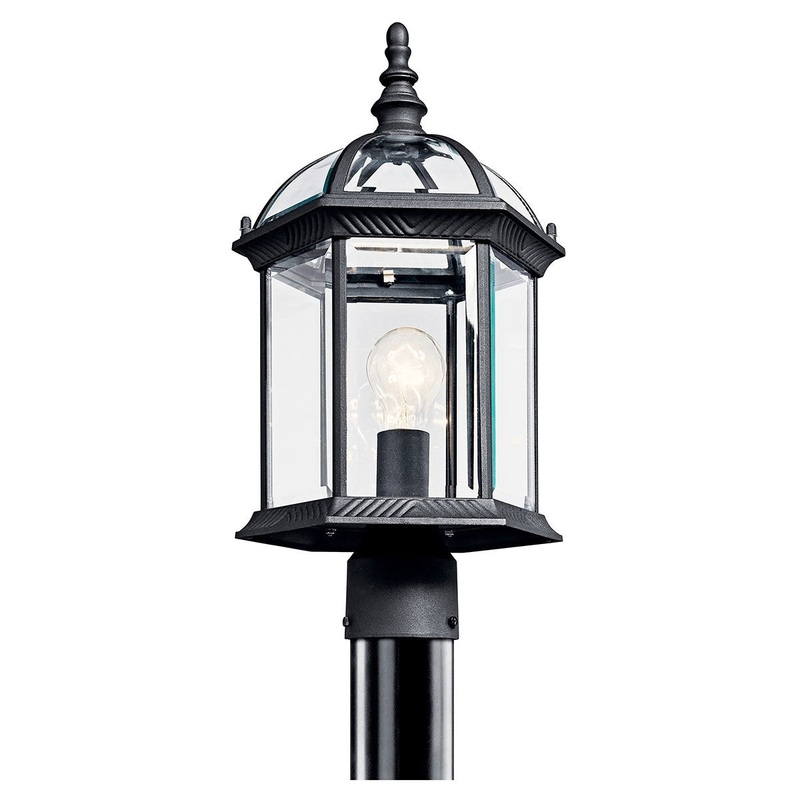 Barrie LED Outdoor Post Mount in Black