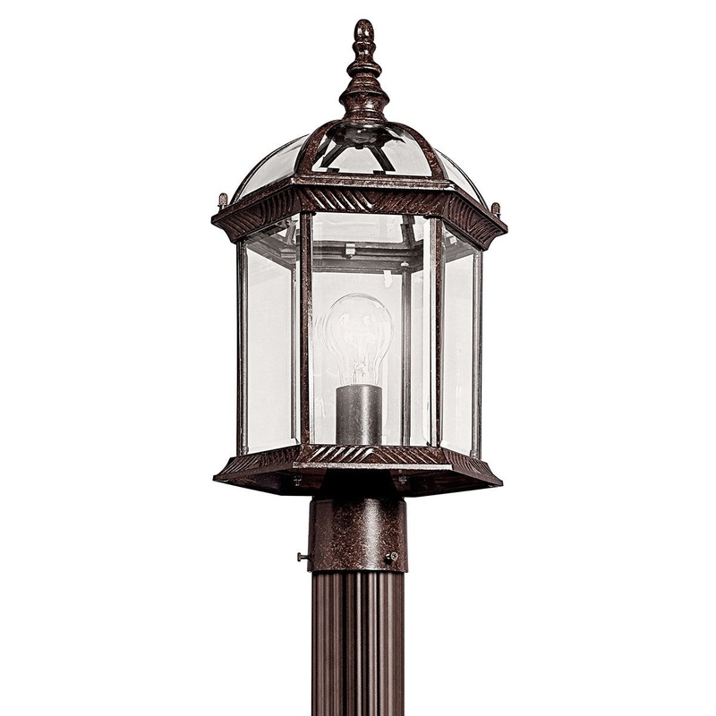 Barrie LED Outdoor Post Mount in Tannery Bronze