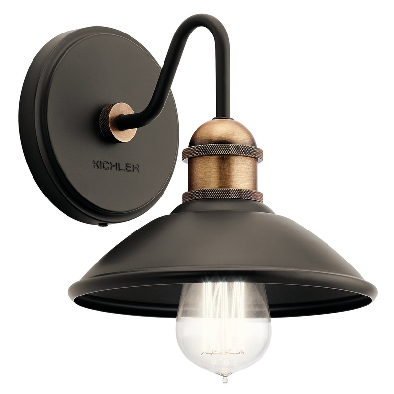 Clyde One Light Wall Sconce in Olde Bronze