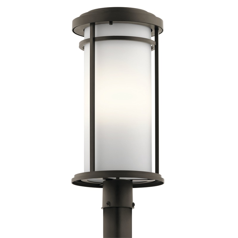 Toman One Light Outdoor Post Mount in Olde Bronze