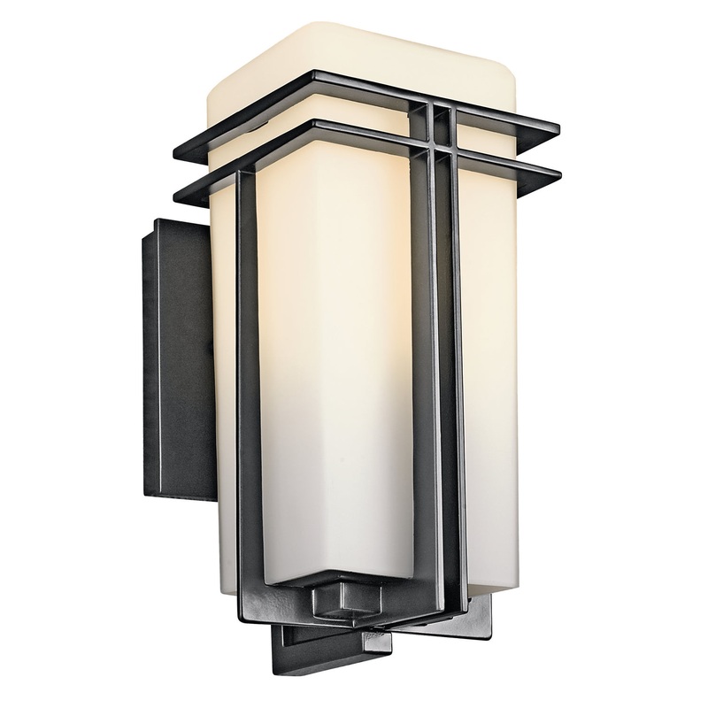 Tremillo One Light Outdoor Wall Mount in Black