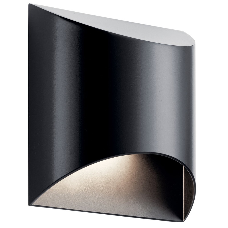Wesley LED Outdoor Wall Mount in Black