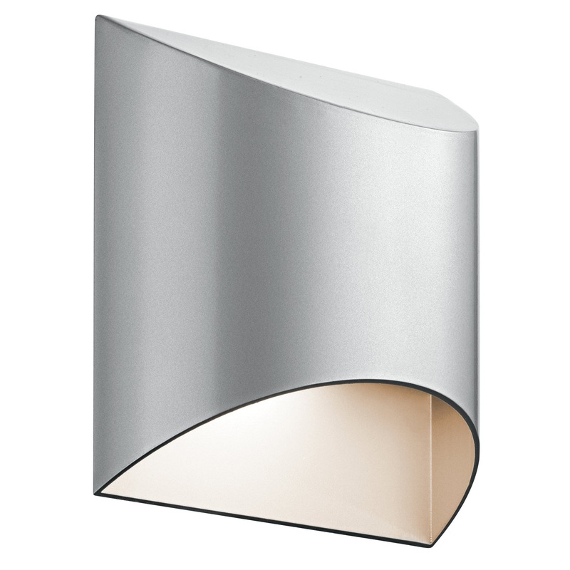 Wesley LED Outdoor Wall Mount in Platinum