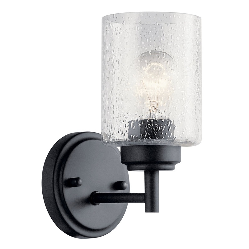 Winslow One Light Wall Sconce in Black