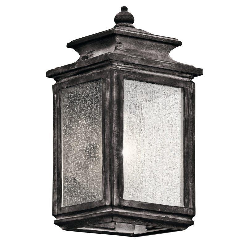 Wiscombe Park One Light Outdoor Wall Mount in Weathered Zinc