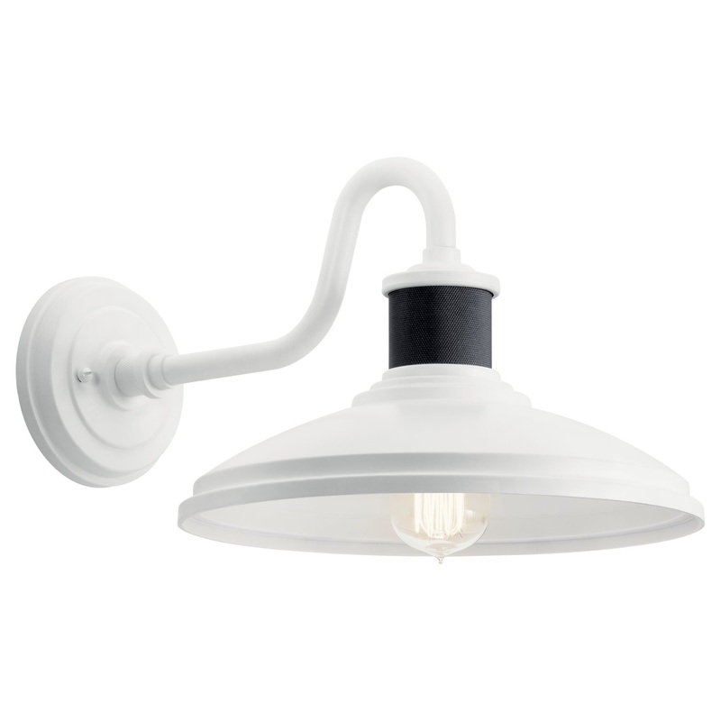 Allenbury One Light Outdoor Wall Mount in White