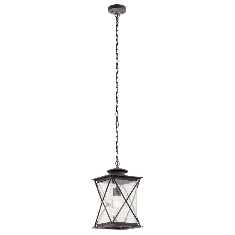 Argyle LED Outdoor Pendant in Weathered Zinc