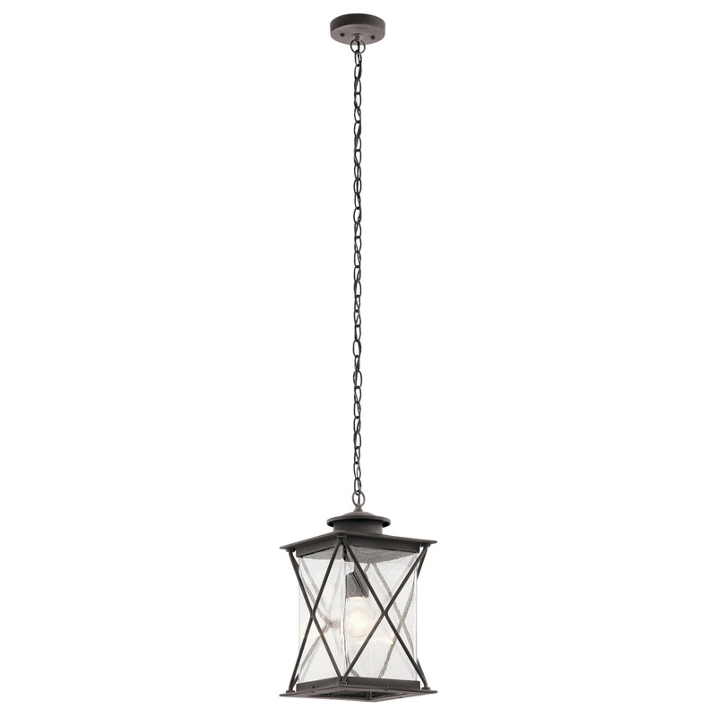 Argyle One Light Outdoor Pendant in Weathered Zinc