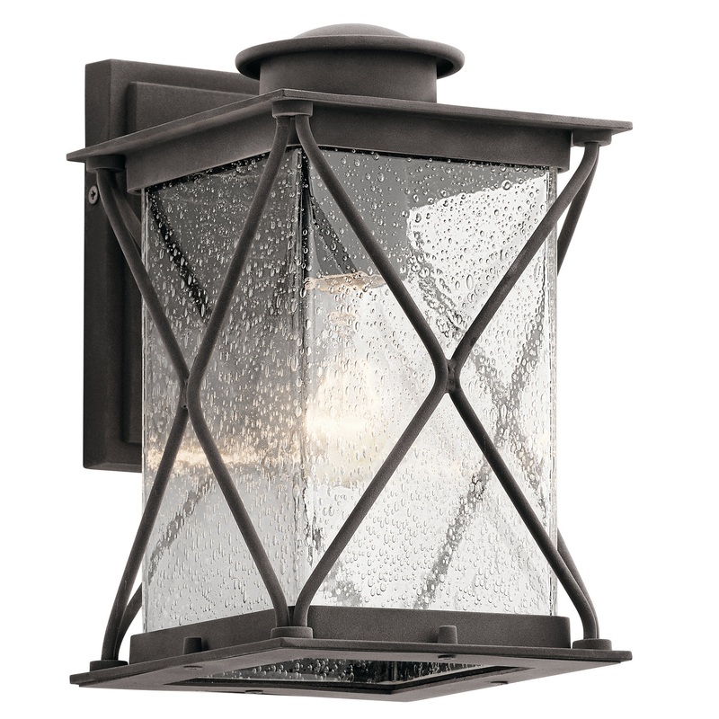 Argyle One Light Outdoor Wall Mount in Weathered Zinc