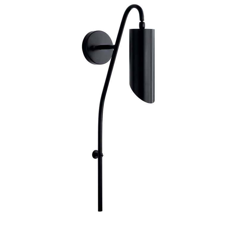 Trentino One Light Wall Sconce in Black