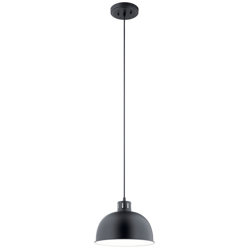 Zailey One Light Pendant in Black