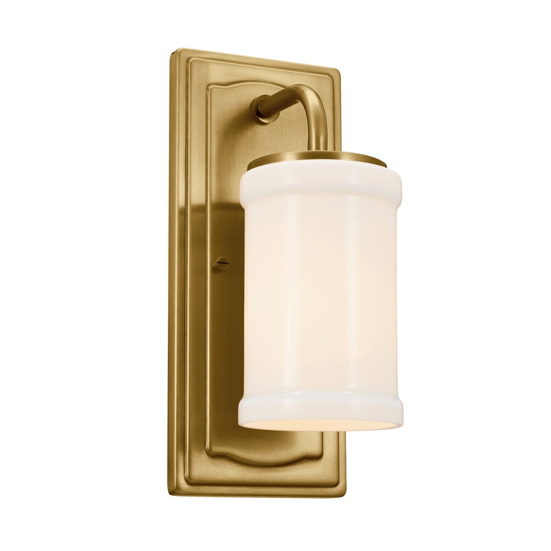 Vetivene One Light Wall Sconce in Natural Brass
