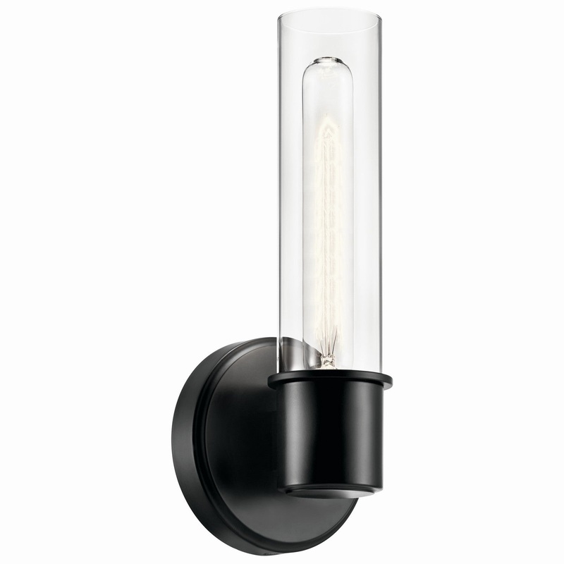 Aviv One Light Wall Sconce in Black