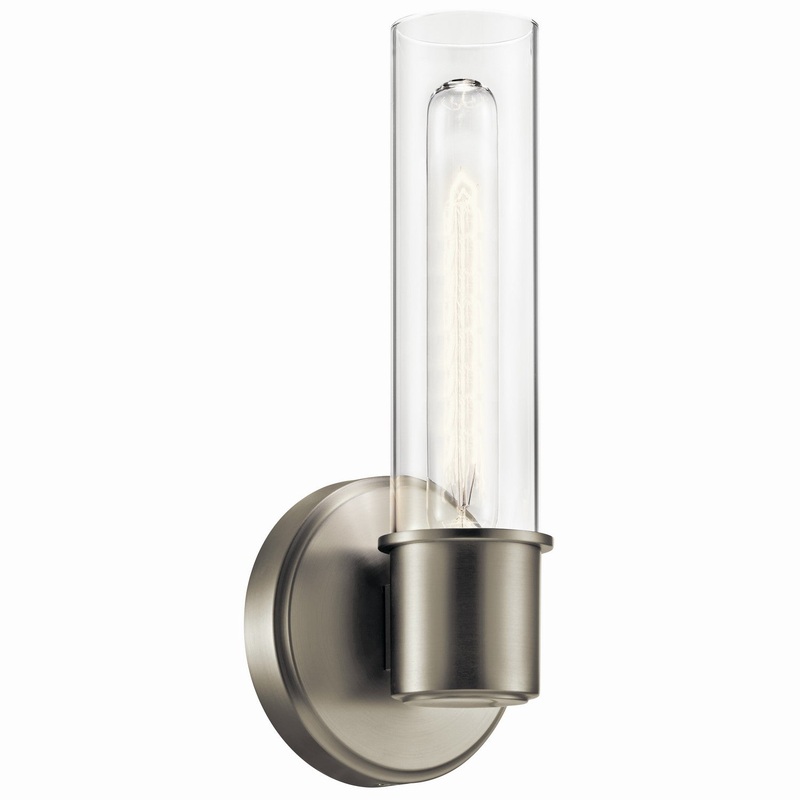 Aviv One Light Wall Sconce in Brushed Nickel