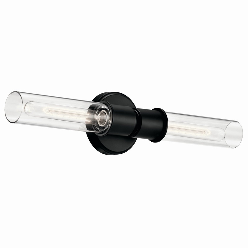 Aviv Two Light Wall Sconce in Black
