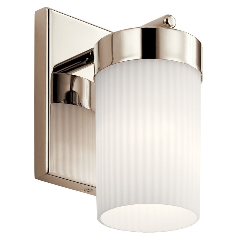 Ciona One Light Wall Sconce in Polished Nickel