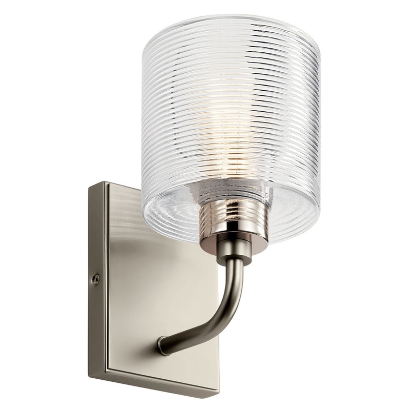 Harvan One Light Wall Sconce in Satin Nickel