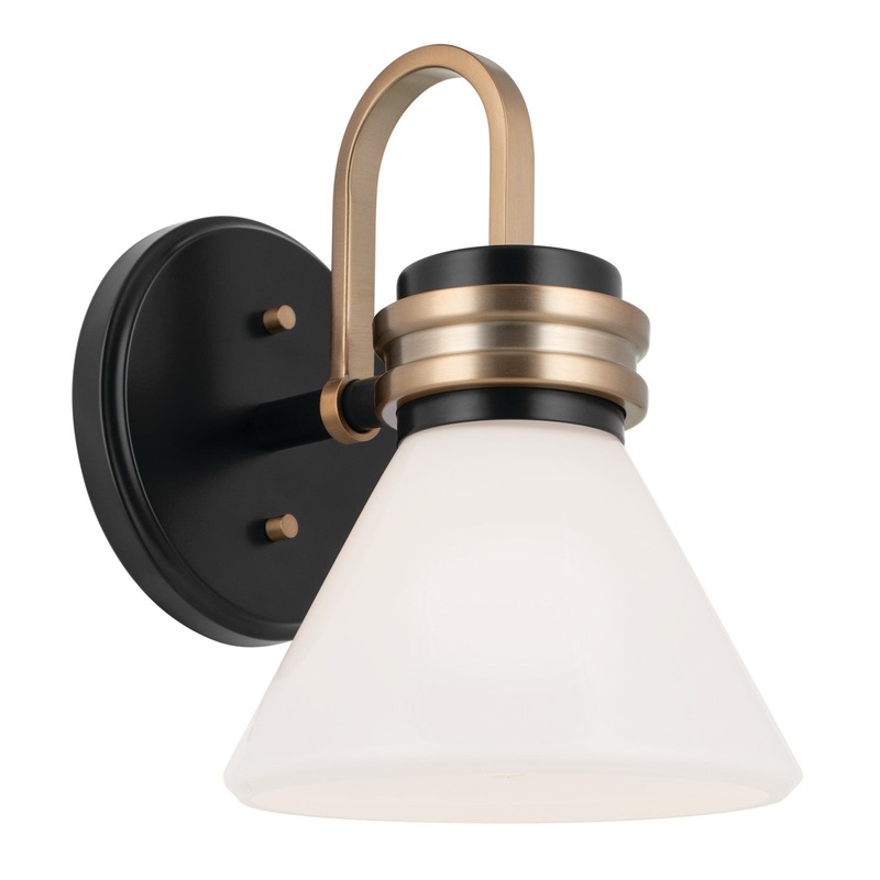 Farum One Light Wall Sconce in Black