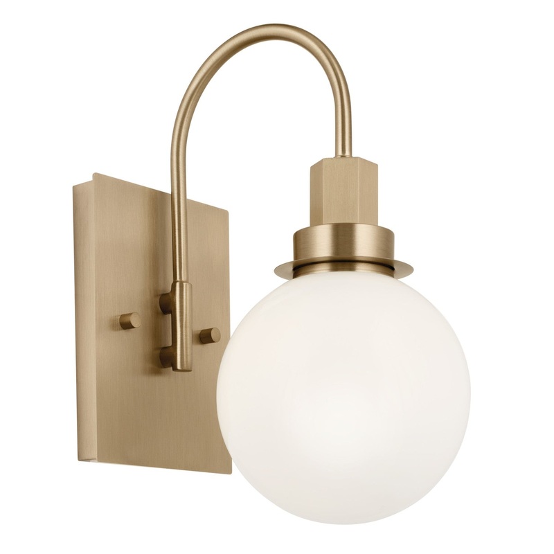 Hex One Light Wall Sconce in Champagne Bronze