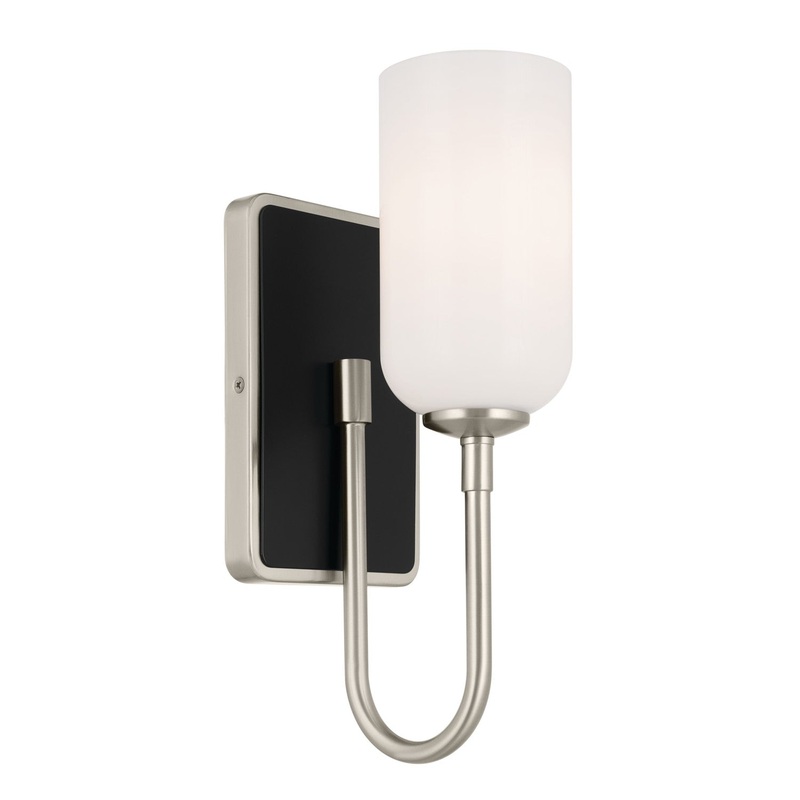 Solia One Light Wall Sconce in Brushed Nickel