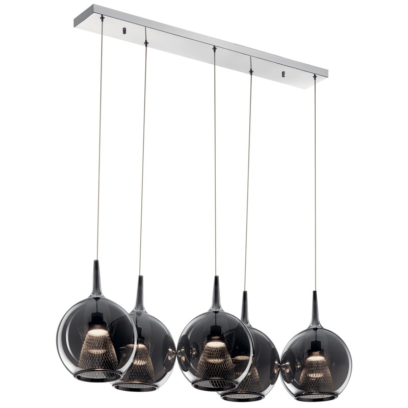 Zin LED Linear Pendant in Chrome
