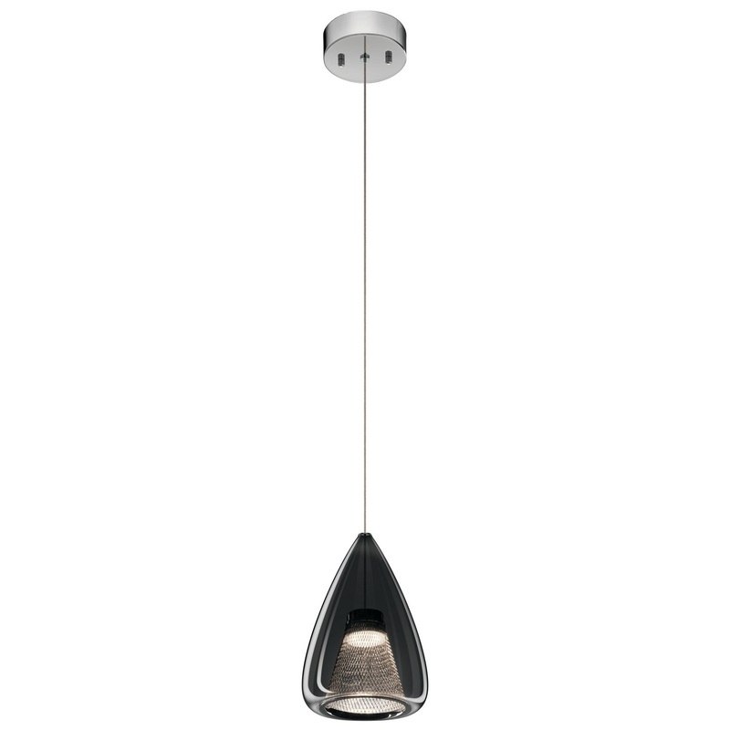 Zin LED Mini Pendant in Chrome